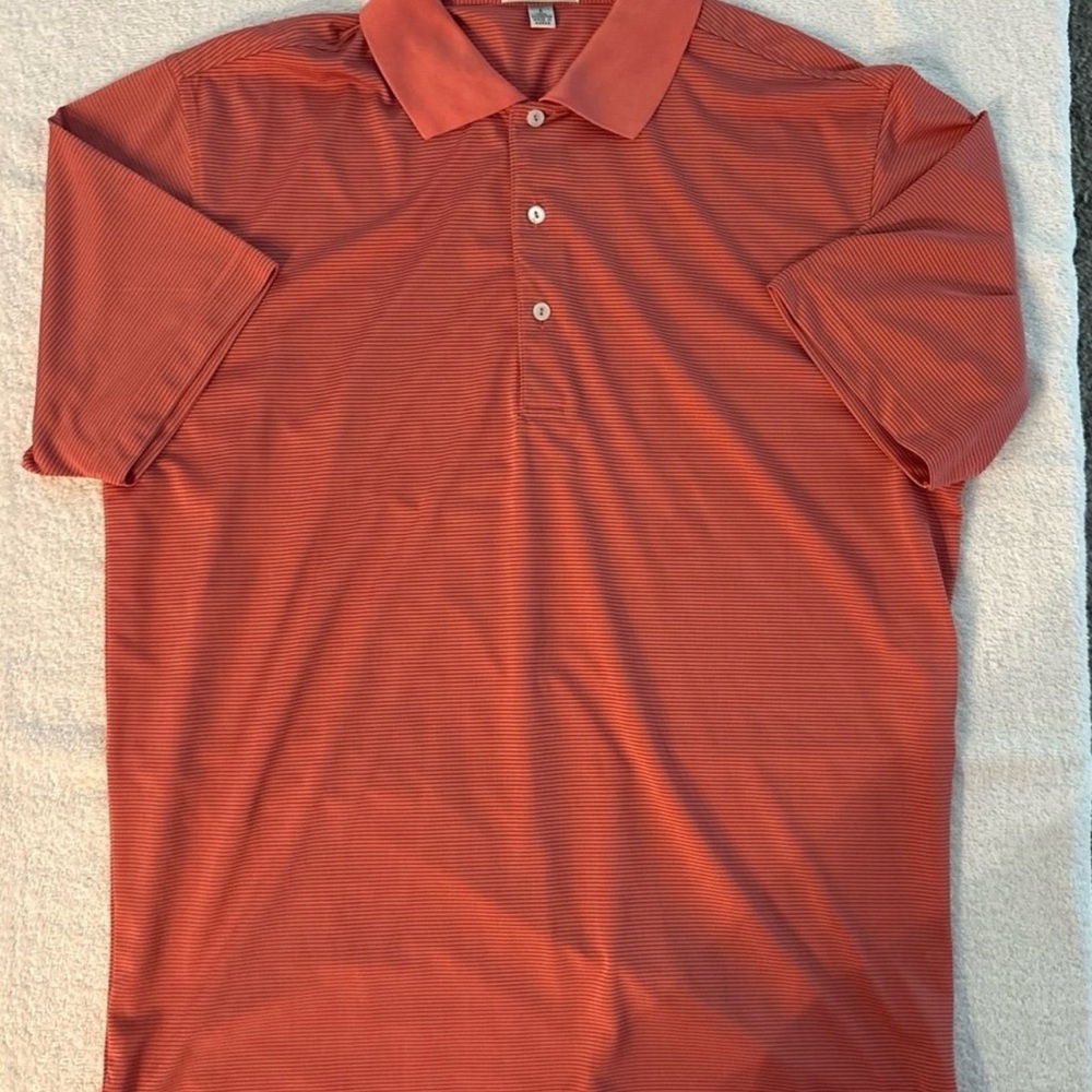 Peter Millar Men’s Orange Polo Shirt Classic Style